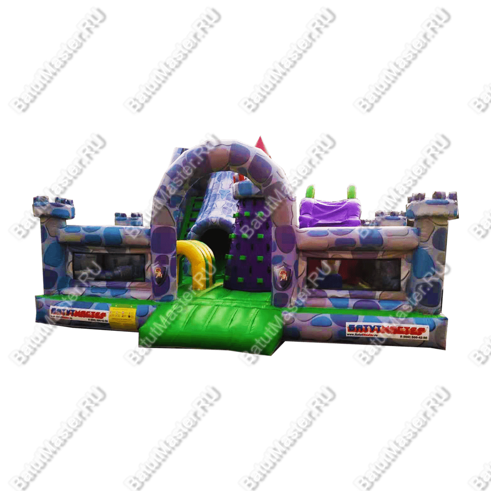 Коммерческий надувной батут "Средневековые приключения" 8,5*7*5м