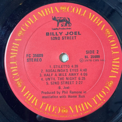 Винтажная виниловая пластинка LP Billy Joel 52nd Street (Canada 1978) Honesty