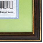 Рамка 21х30 см, пластик, багет 20 мм, BRAUBERG "HIT3", красное дерево с двойной позолотой, стекло, 390986
