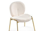 Стул на металлокаркасе Woodville Kalipso 1 white, gold