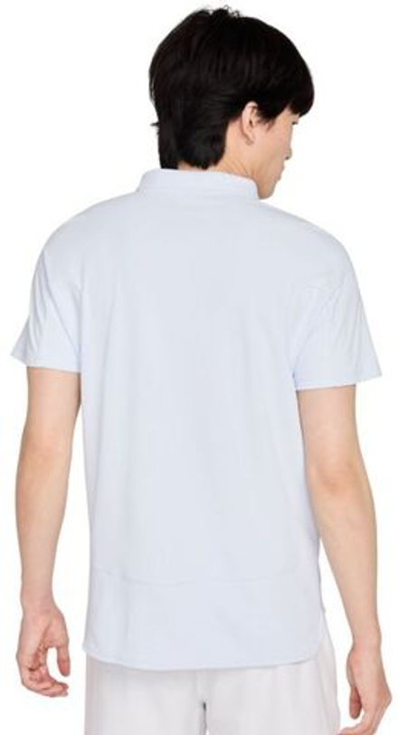 Теннисное поло NikeCourt Slam Dri-Fit Adventage Tennis Polo - footbal grey/medium ash - Purple
