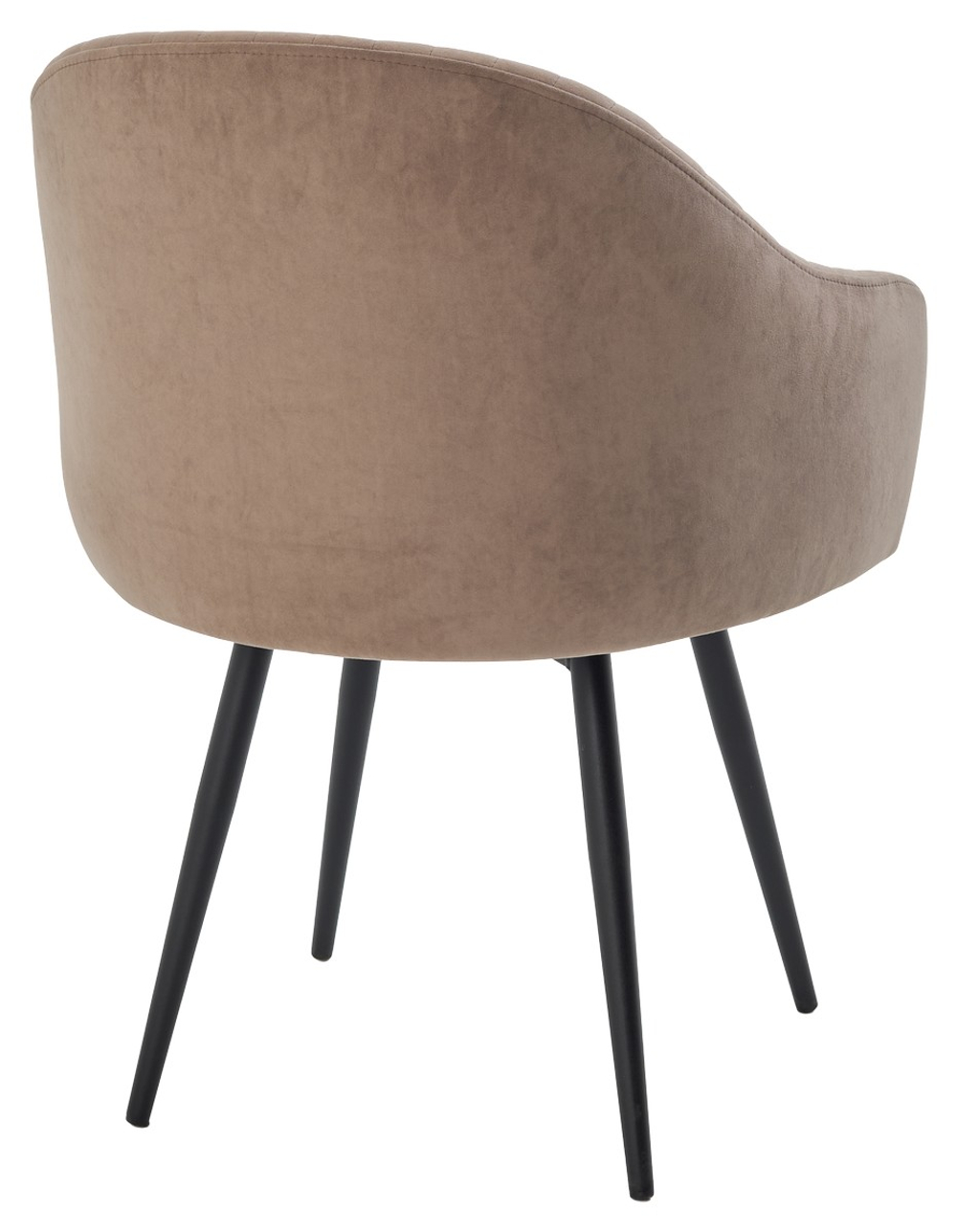 Стул ШЕЛЛ 360 град. поворот. B5 Капучино, велюр / черный каркас, М-City