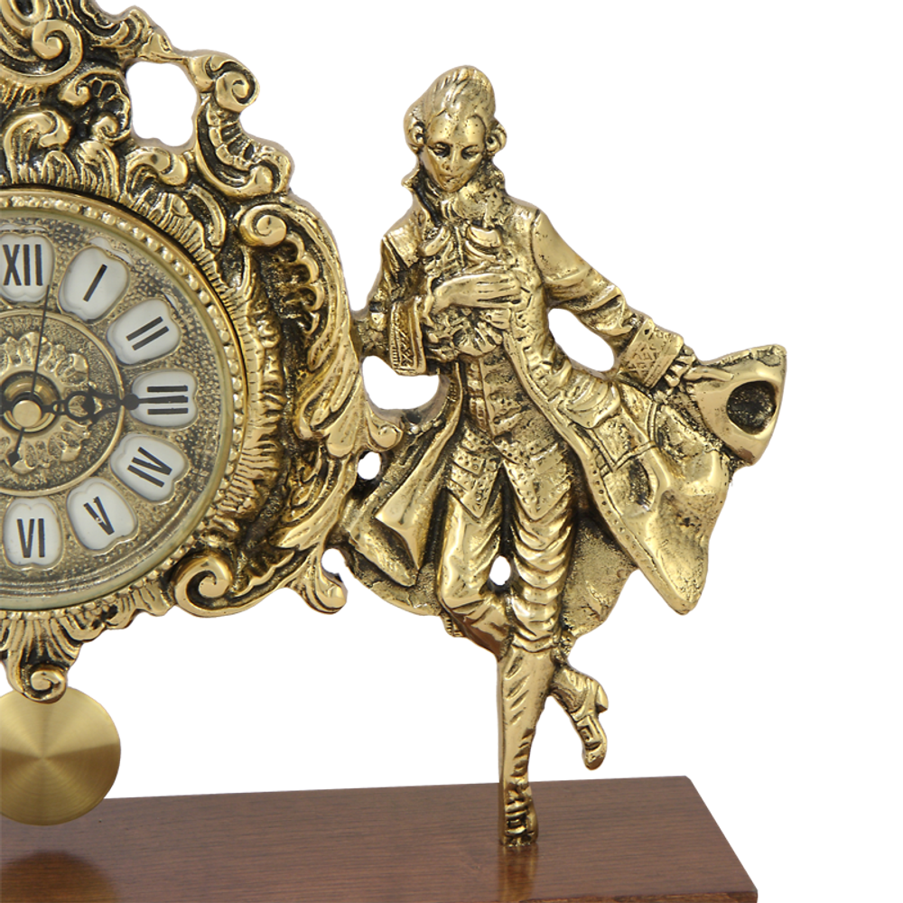 Bello De Bronze Бронзовые часы настольные Пастораль 2