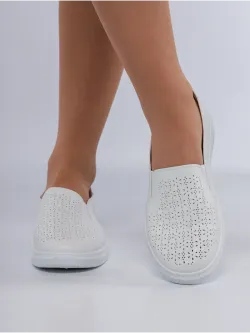 Мокасины летние с перфорацией