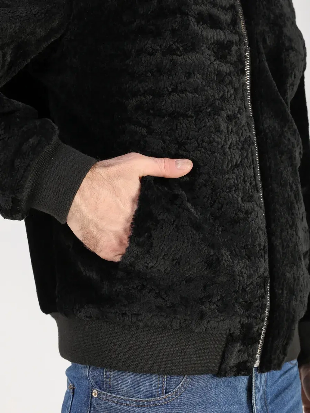 Дубленка зимняя натуральная двухсторонняя шуба бобмер