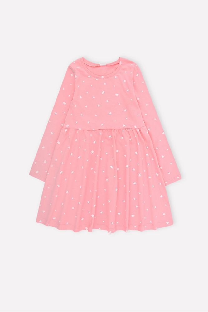 К 5786/розовая глазурь,звездочки платье для девочки