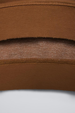 ZARA КОМПЛЕКТ ИЗ ХУДИ И БРЮК WIDE LEG ИЗ МЯГКОЙ ТКАНИ, СВЕТЛО-КОРИЧНЕВЫЙ