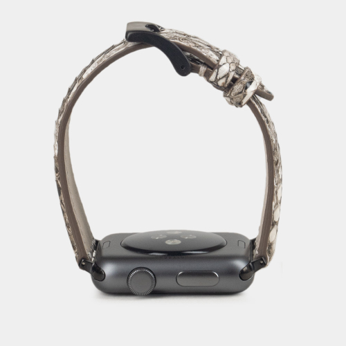 Ремешок для Apple Watch 40/41/42 mm из кожи питона, натурального цвета