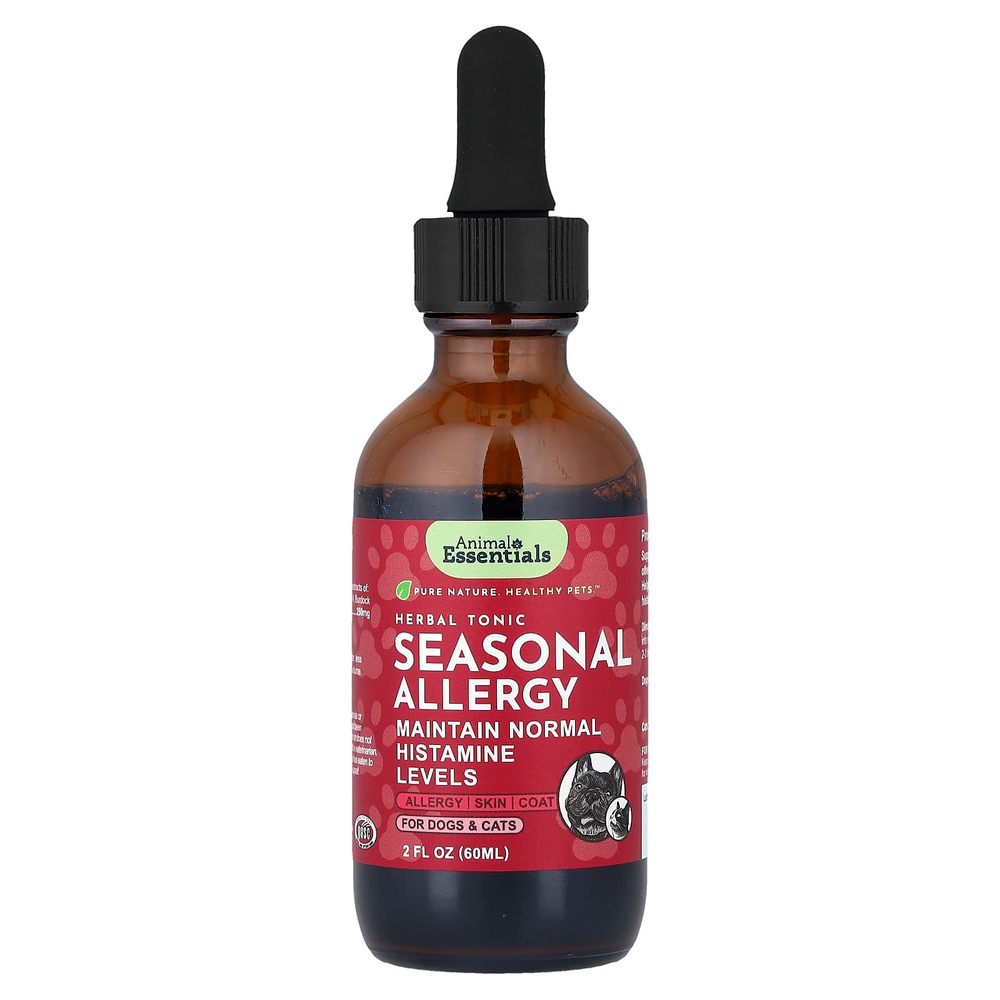 Animal Essentials, сезонная аллергия, для собак и кошек, 60 мл (2 жидк. унции)