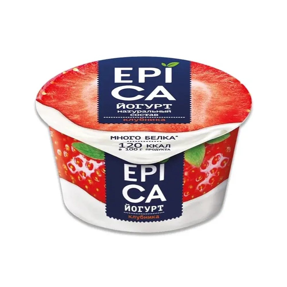 Йогурт Эпика Клубника 4,8% 130 гр.