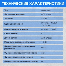 Лазерный дальномер SNDWAY H-DS50 50м