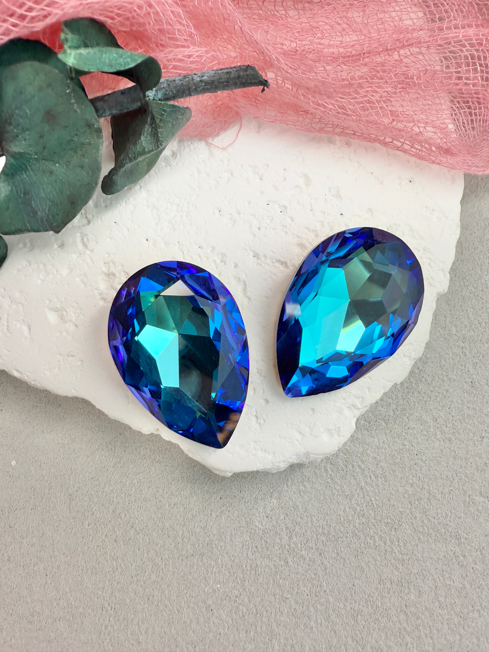 Капля Drop 30*20 мм, Bermuda Blue