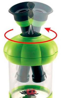 Банка для насекомых Navir «Обзор 360» с микроскопом 10–20x, лупой 3x и жуком - фото 5