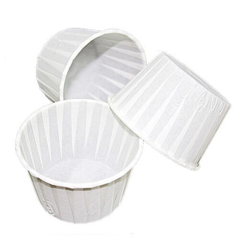 Капсулы бумажные с жёстким бортиком белые 10шт