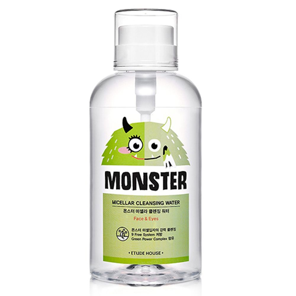Etude House Вода мицеллярная - Monster micellar cleansing water, 700мл