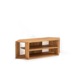 Тумба под телевизор, 114х40х35, Эдгар, напольная, деревянная, в прихожую и спальню, натуральный дуб, Dipriz