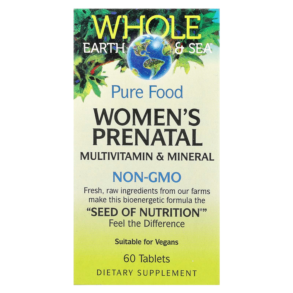 Natural Factors, Whole Earth & Sea®, мультивитамины и минералы для женщин, 60 таблеток