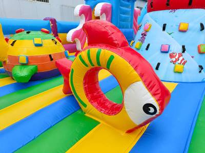 Коммерческий надувной батут «На морском дне 2», 20*10*8,5 м.