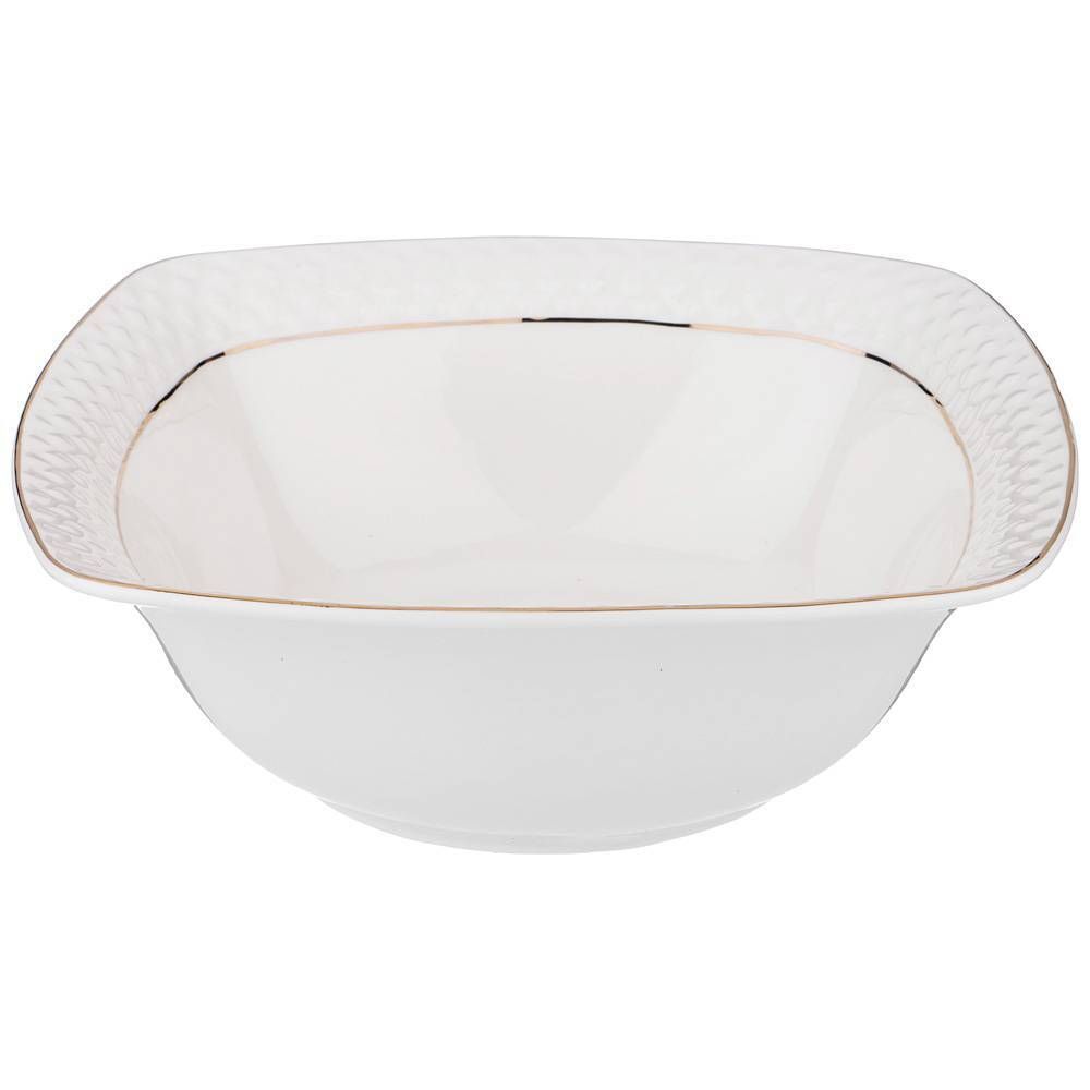 САЛАТНИК LEFARD "ДИАМАНД ГОЛД" КВАДРАТ 21*21*7СМ 1300МЛ (КОР=12ШТ.)