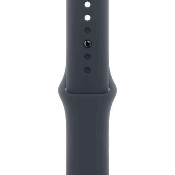 Умные часы Apple Watch SE 2024, 44 мм, корпус из алюминия цвета «полуночный черный», спортивный ремешок цвета «полуночный черный» S/M (MXEJ3)