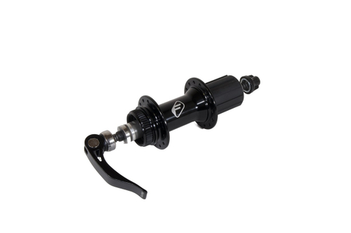 втулка задняя FORMULA ROAD DISC алюминий под CENTER LOCK, кассета 10/11 скоростей, эксцентрик, 28H ось 135x145мм, на промах черная