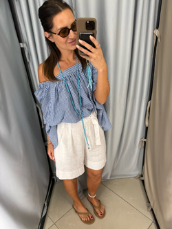 Шорты льняные