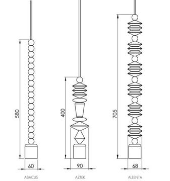 люстра  Bright Beads - 3 Cluster