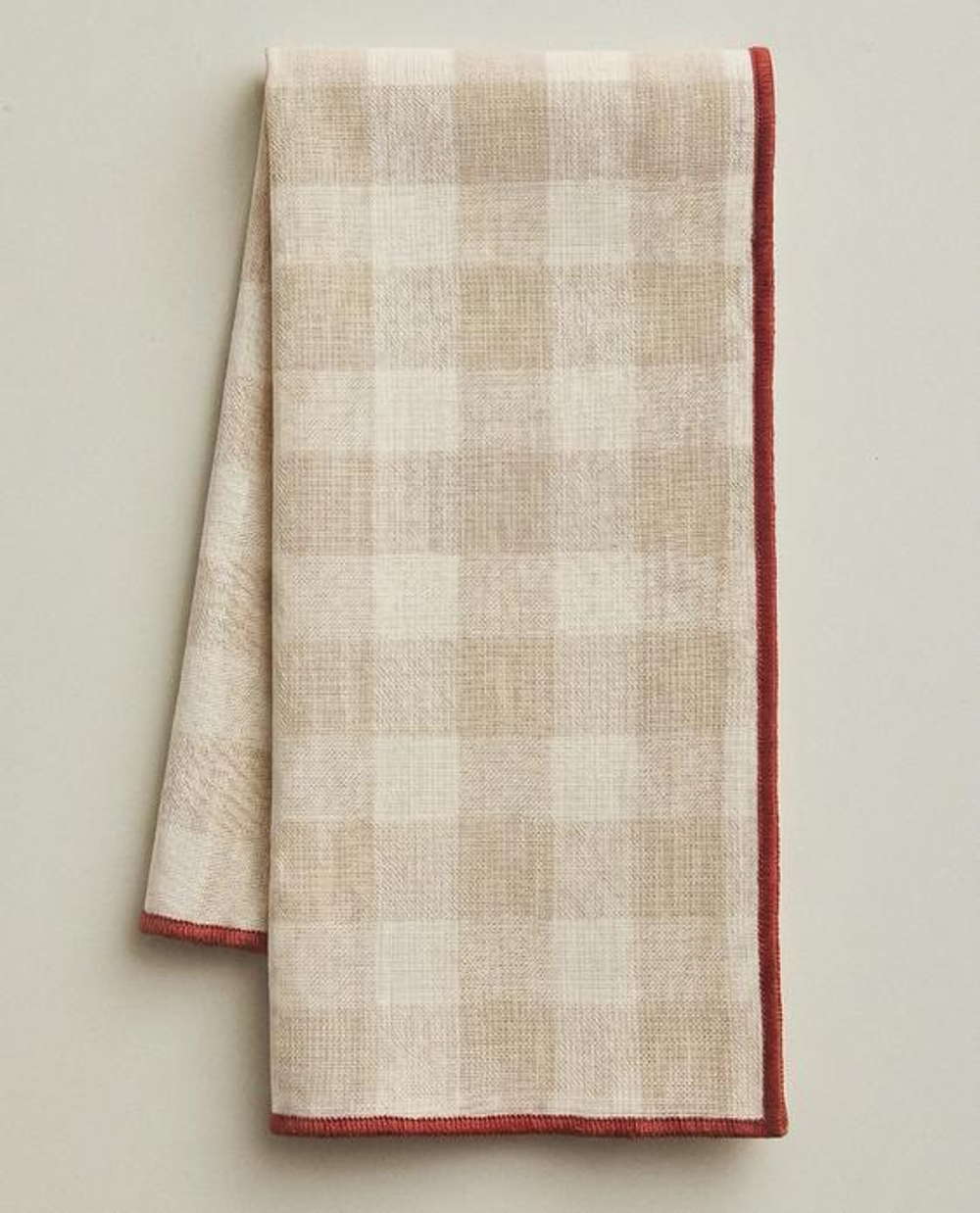 ZARA HOME САЛФЕТКИ В КЛЕТКУ (НАБОР ИЗ 2 ШТ.), БЕЖЕВЫЙ