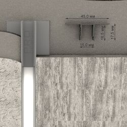 Декоративный стеновой профиль Pro Design 534 белый, 2700x45x17,5 мм