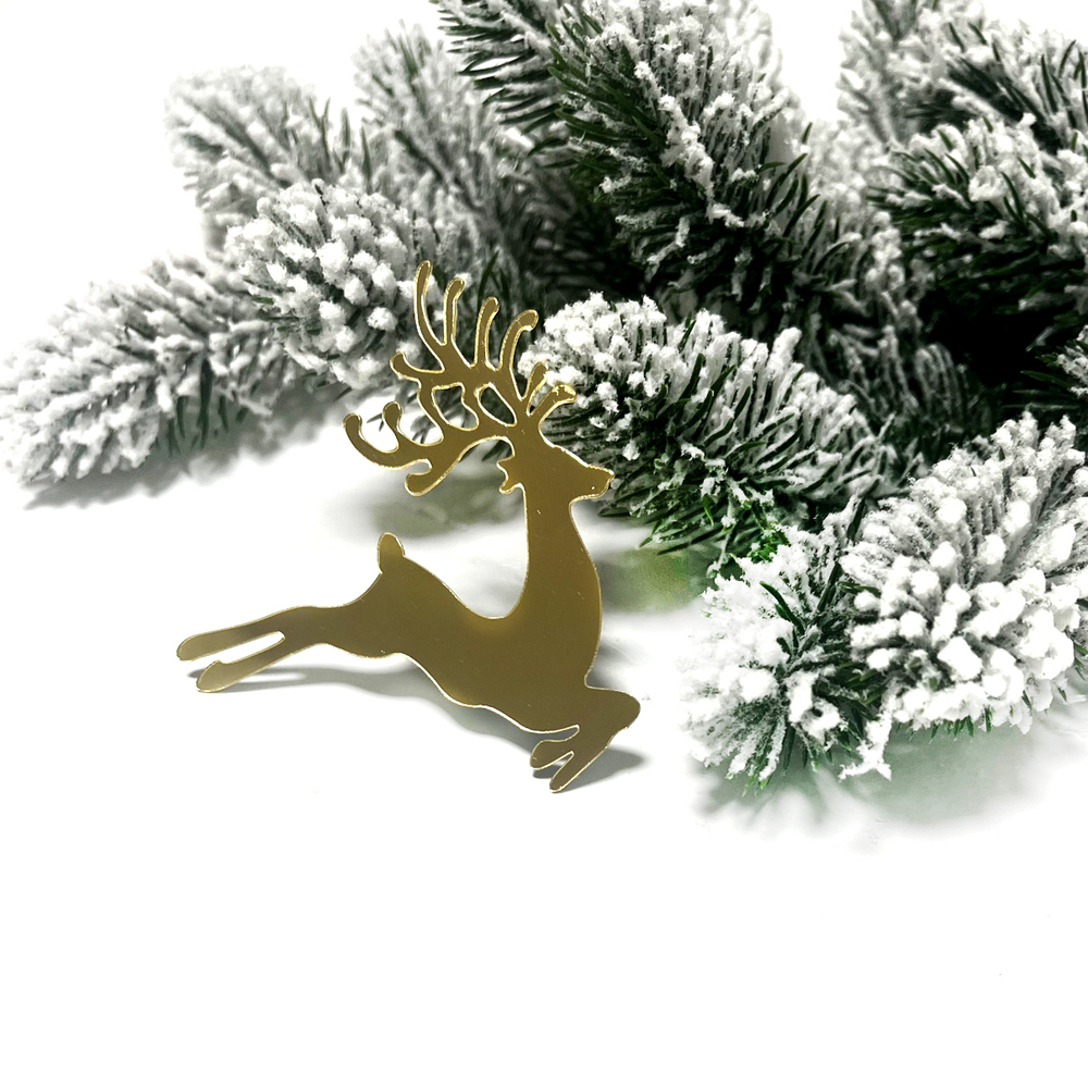 Декор акриловый "Олень бегущий" 7*7 см