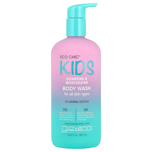 Giovanni, Eco Chic® Kids, очищающее и увлажняющее средство для душа, 487 мл (16,5 жидк. унц.)