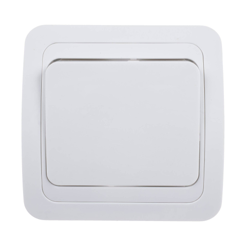 Выключатель для скрытой проводки, одноклавишный, 10А белый , В0021(G-B0021), (шт.)