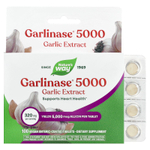 Nature's Way, Garlinase® 5000, экстракт чеснока, 320 мг, 100 веганских таблеток с кишечнорастворимой оболочкой