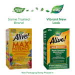 Nature's Way, Alive!® Max3 Potency, полный мультивитаминный комплекс для взрослых, с железом, 90 таблеток