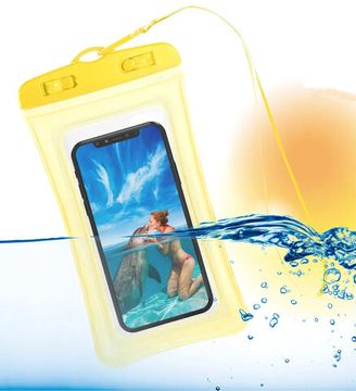 Чехол водонепроницаемый для телефона Borne с воздушным бортиком черный