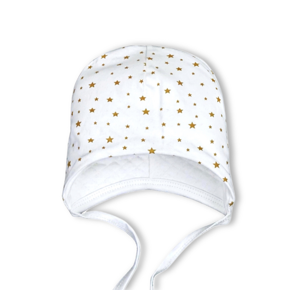 Шапочка утепленная из капитония Звездочки