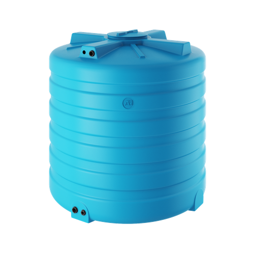 Ёмкость пластиковая пищевая Акватек ATV PREMIUM 1500 BW 1500 л. вертикальный (1260x1260x1420см;синий) - арт.555973.5