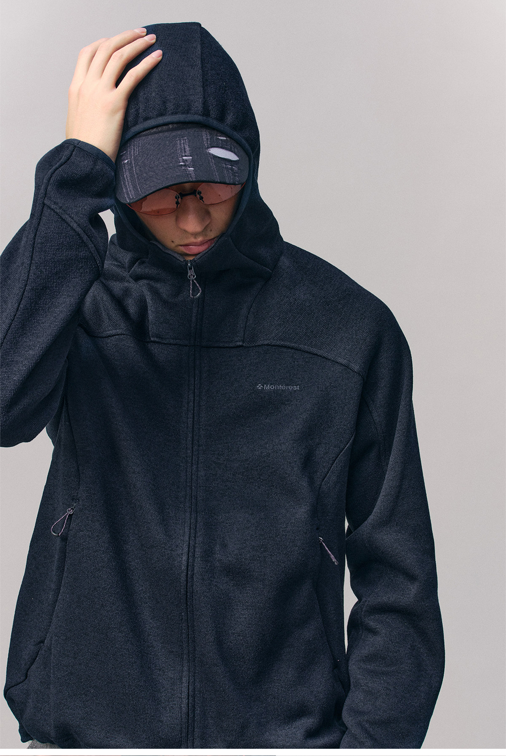 Худи Nothomme Monterest Fleece-Lined синий