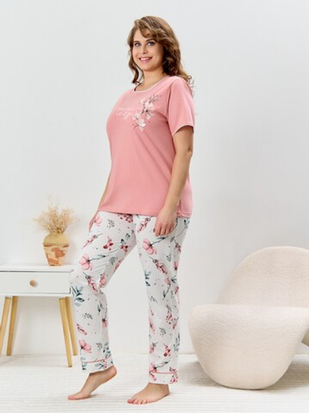 Пижама Узор-2 Виотекс СУХАЯ РОЗА