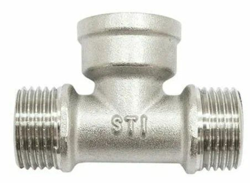 Тройник 1/2 н-в-н никелированный STI