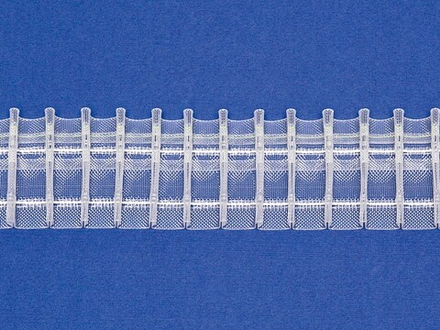Шторная лента Bandex PLACIDO 1:2.5, карандашная складка, цвет прозрачный (ширина 50 mm)