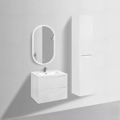 Тумба под раковину Vincea Mia 700 подвесная, 2 выкатных ящика soft close, G.White