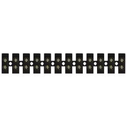 Зажим винтовой ЭРА NO-225-512 изолированный ЗВИ-нг 10А (1.5-10 мм2) 12 пар чёрный | Зажим винтовой ЗВИ