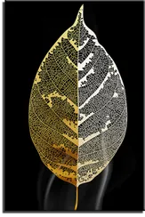 Постер "Золотой прозрачный лист"