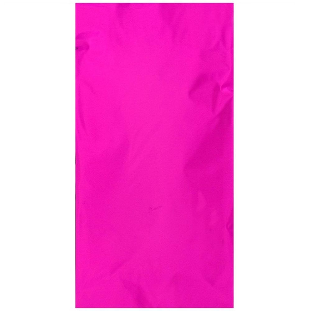 Скатерть фольгированная однотонная, Ярко-розовая/Фуксия, 1,3*1,8 м, 1 шт.