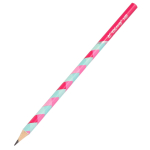 Набор ч/г карандашей, Yalong HB, "Яркие зигзаги", дерево, без ластика, круглый, заточенный, ассорти, 12шт/уп, европодвес