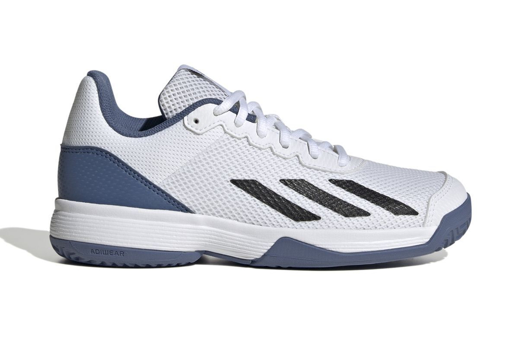 Детские теннисные кроссовки Adidas Courtflash K - White