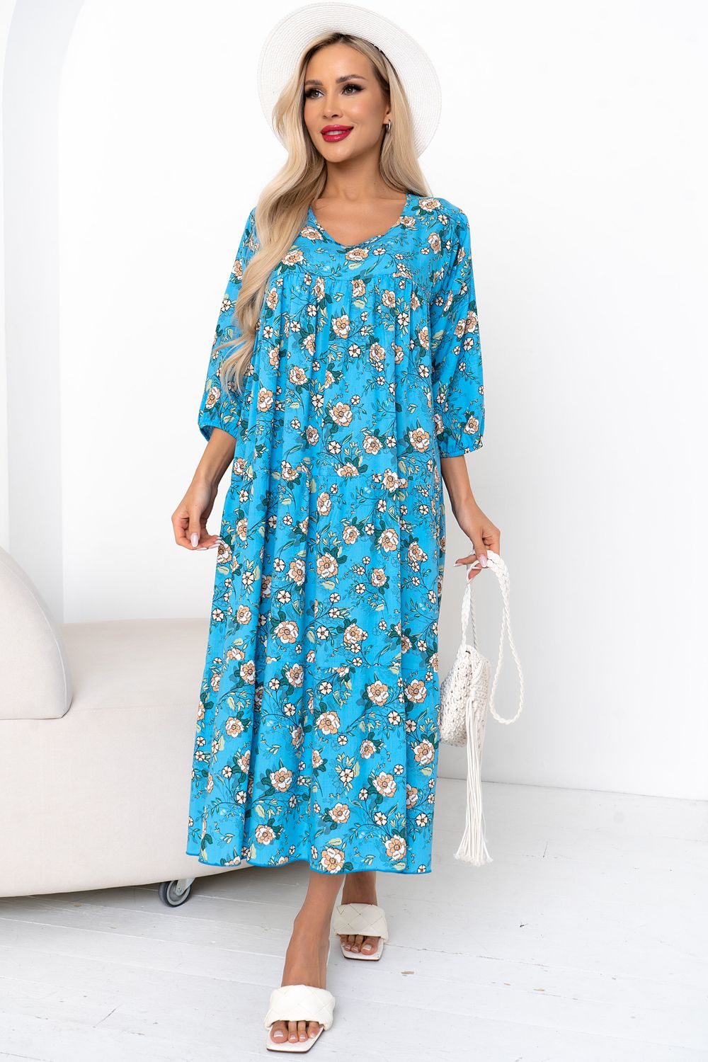 Платье Серенада (голубой) Р11-1044/21 Nikol