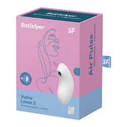 Вакуумно-волновой стимулятор с вибрацией Satisfyer Vulva Lover 2, белый