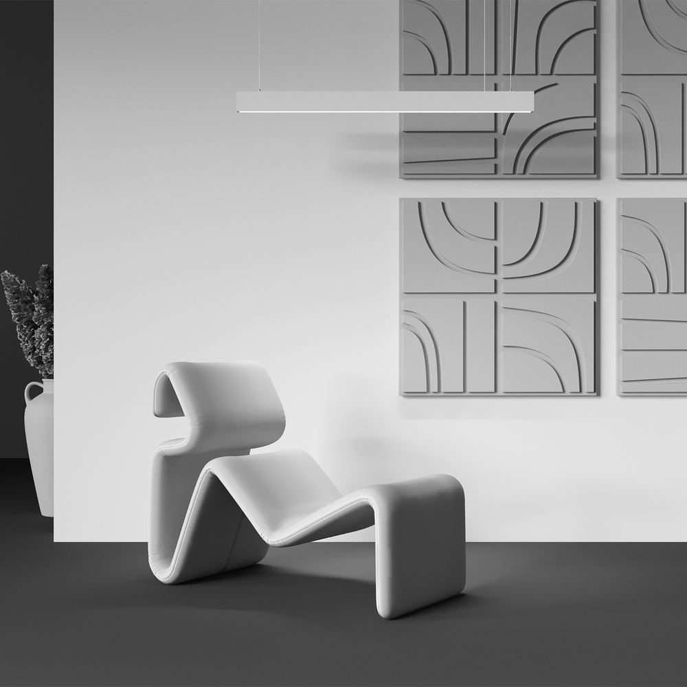 Подвесной светодиодный светильник Maytoni BASIS P051PL-36W2.7-6K-W